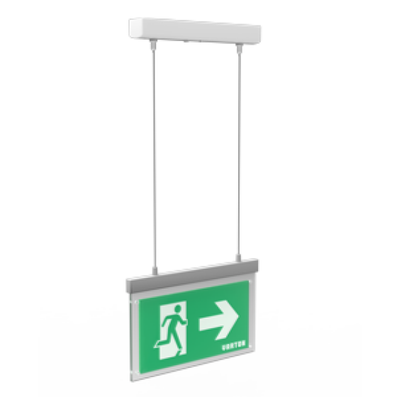 Световой указатель "ВАРТОН" Flip-подвесной серии Advanced 3W IP40 3ч