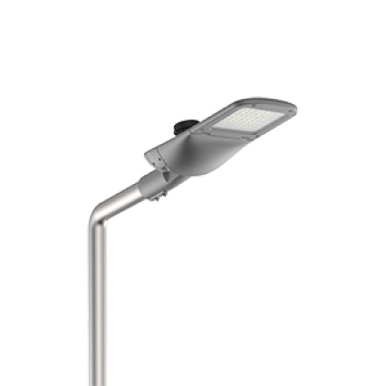 Светодиодный светильник VARTON уличный Tornado Urban крепление на консоль 50 Вт 4000 K 1..10V NEMA RAL7045 серый муар